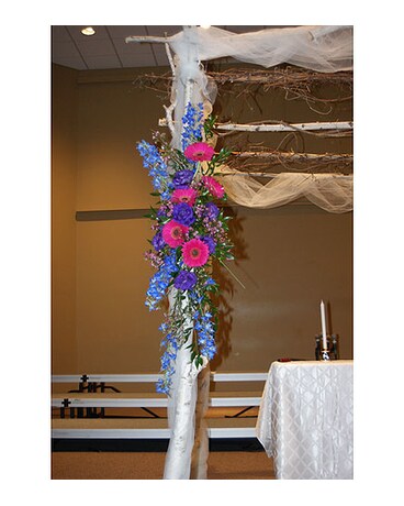 As Shown size, inches height and inches wide.