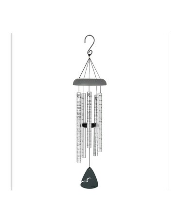 Chime only size, inches height and inches wide.