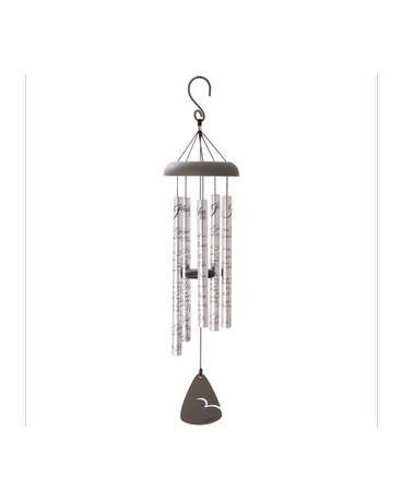 Chime only size, inches height and inches wide.