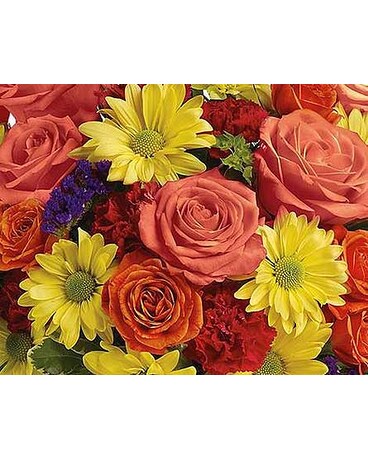 Nice Mixed Arrangement size, inches height and inches wide.
