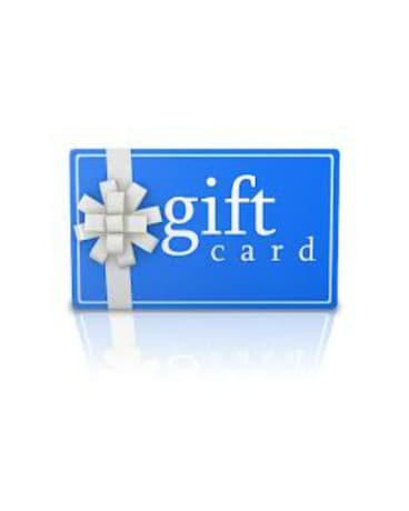 Gift Card size, inches height and inches wide.