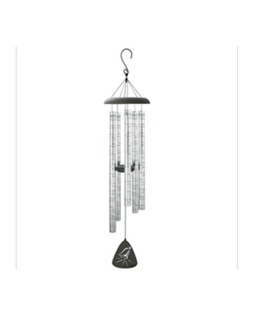 Carefully Wrapped in a box with Bow size, inches height and inches wide.