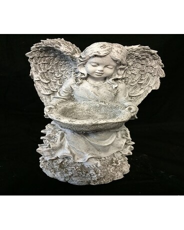 As Shown - Statue only size, inches height and inches wide.