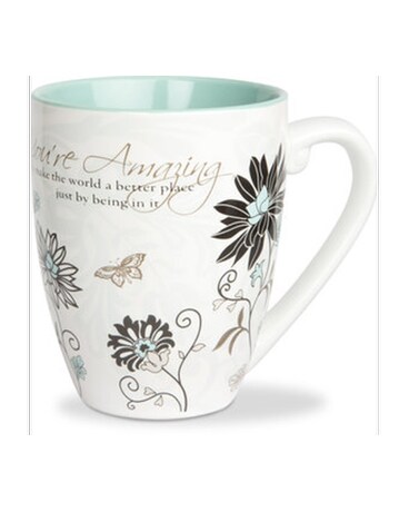 Mug As Shown size, inches height and inches wide.