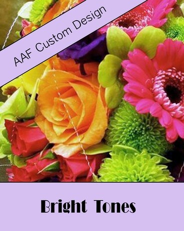 Vase Arrangement size, inches height and inches wide.