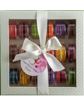 18 piece box size, inches height and inches wide.