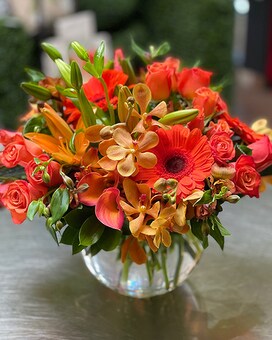 Orange Topaz - Fuller size, 12 inches height and 12 inches wide.