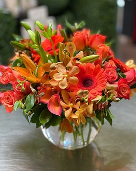 Orange Topaz - Larger & Fuller size, 15 inches height and 15 inches wide.