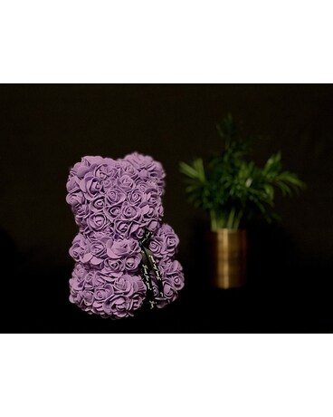 Purple size, inches height and inches wide.