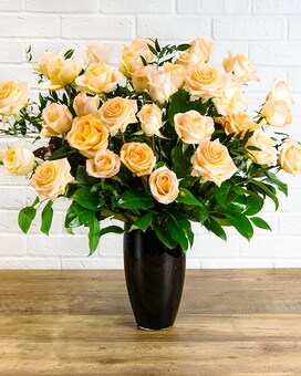 Three Dozen Peach size, inches height and inches wide.