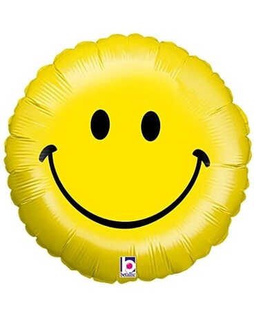 Smiley Face size, inches height and inches wide.