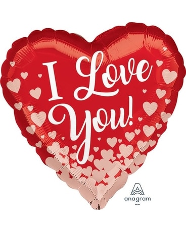 I love You size, inches height and inches wide.