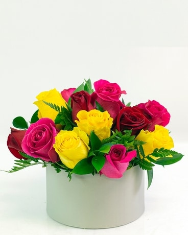 12 Assorted roses size, inches height and inches wide.