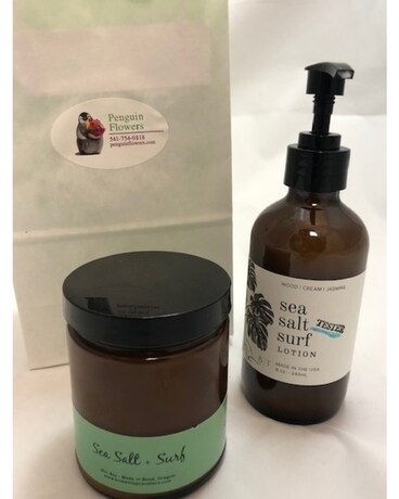 8 oz lotion and 4 oz candle size, inches height and inches wide.