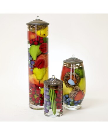 Fruit size, inches height and inches wide.