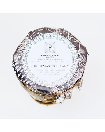 Christmas Tree Farm (The collective fragrance of fresh-cut fir, spruce, and cedar) size, inches height and inches wide.