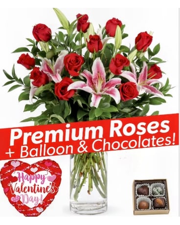 24 roses size, inches height and inches wide.