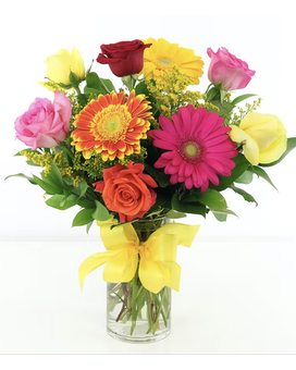 9 Blooms size, inches height and inches wide.