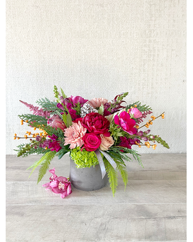 Floral Arrangement Only size, inches height and inches wide.