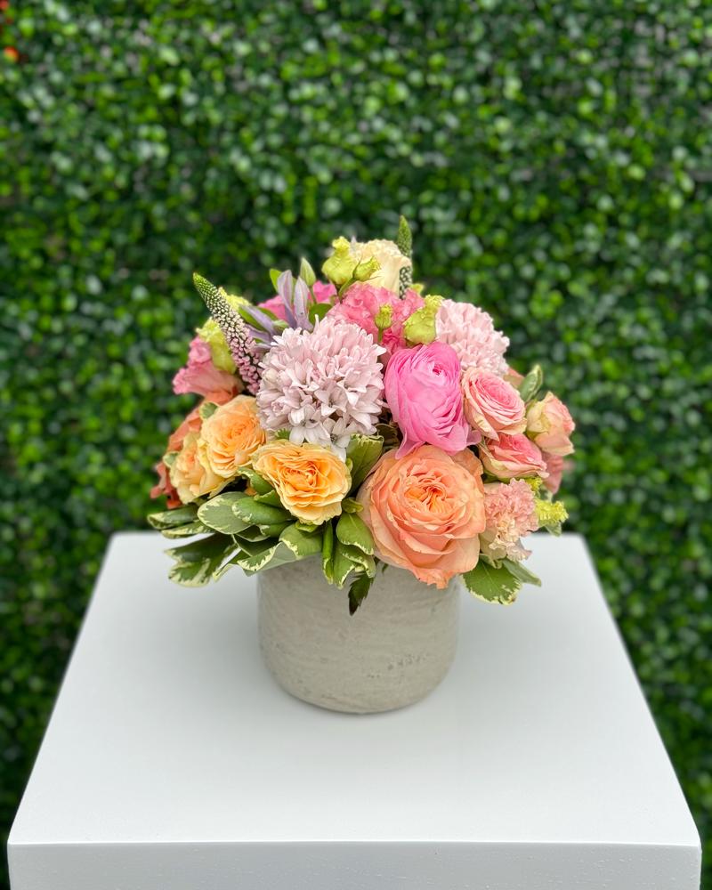 Modest in Vibrant Tones size, inches height and inches wide.