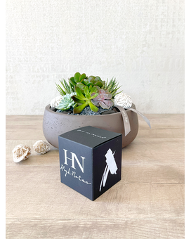 Garden and Candle size, inches height and inches wide.