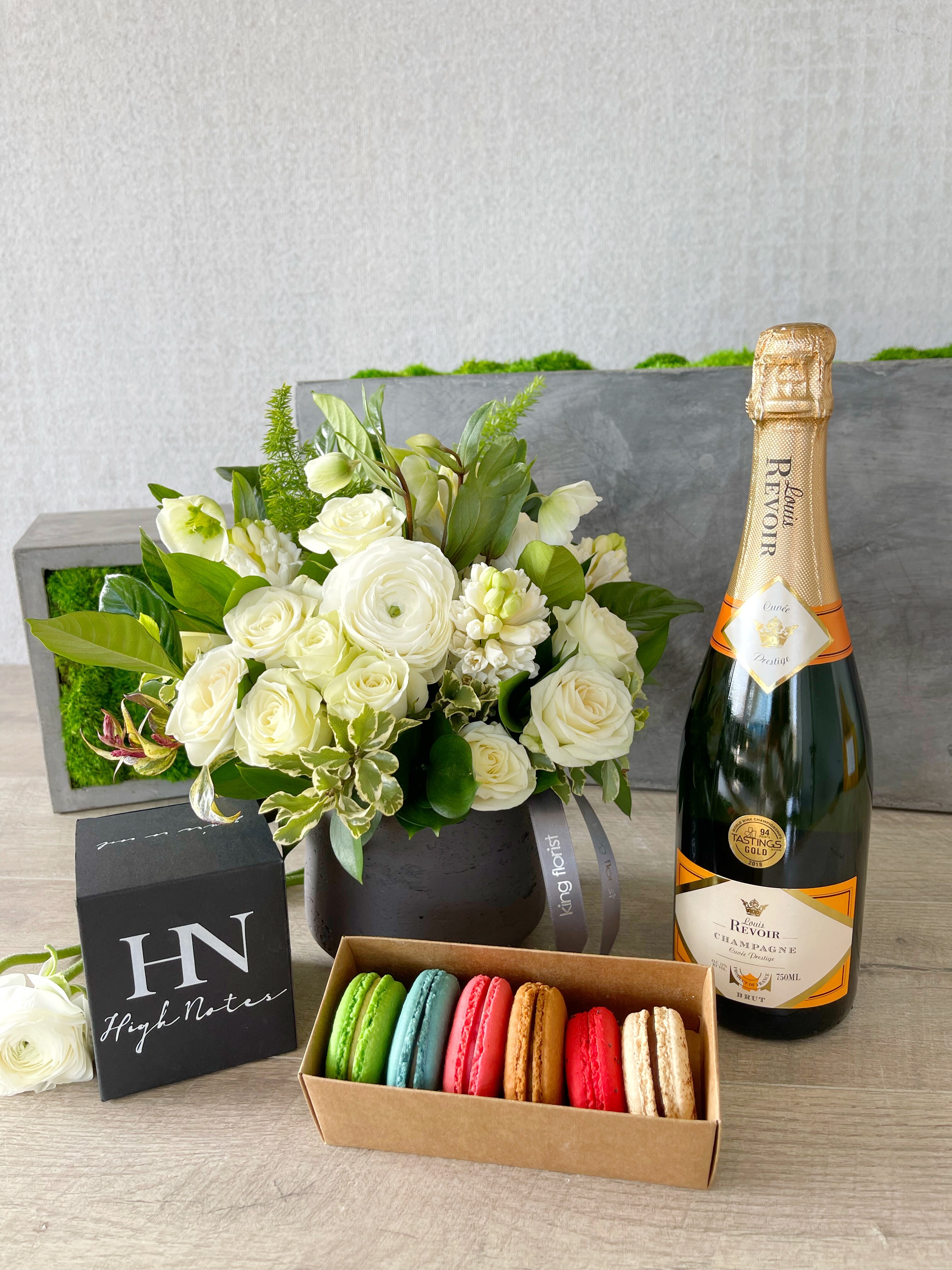 Floral Arrangement and All Ad-On's Mentioned Above size, inches height and inches wide.