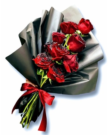 9 Roses size, inches height and inches wide.