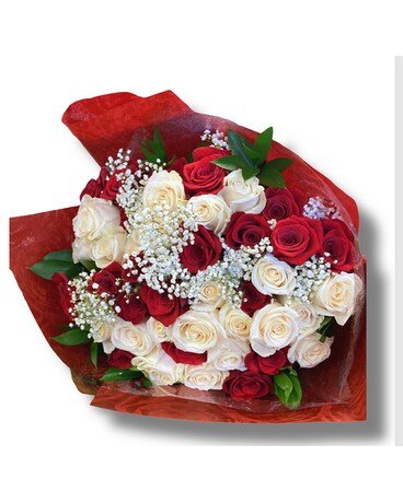 36 Roses size, 24 inches height and 18 inches wide.