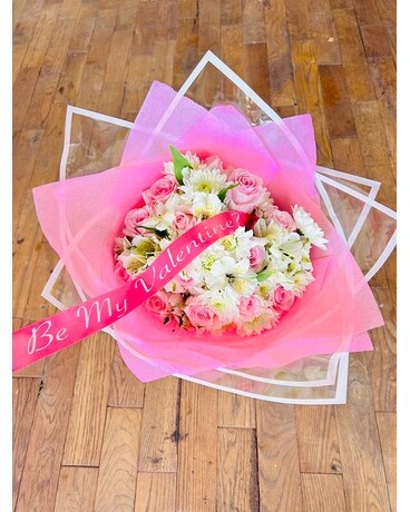 White Rose size, inches height and inches wide.