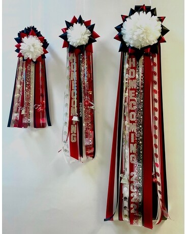 Basic Mum size, inches height and inches wide.