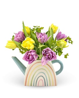Blue Rainbow size, 12 inches height and 9 inches wide.