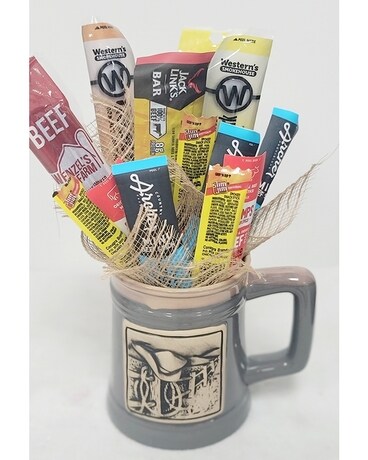 Mug size, inches height and inches wide.