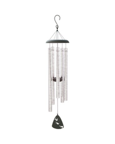 Windchime with a Bow(Shown) size, inches height and inches wide.