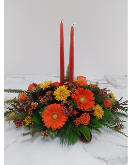 With Candles size, inches height and inches wide.