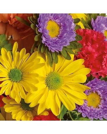 Deluxe Bouquet size, inches height and inches wide.