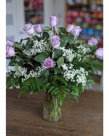 12 Lavender size, inches height and inches wide.