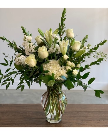 White Tall Lg size, inches height and inches wide.