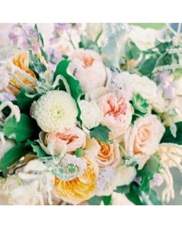 Hand tied-Standard size, inches height and inches wide.
