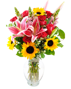 12 Roses size, inches height and inches wide.