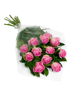 One Dozen with Babies Breath size, inches height and inches wide.