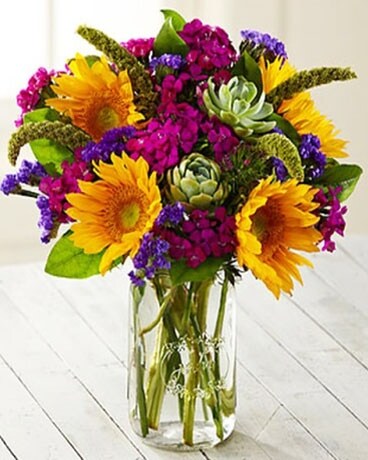 Bountiful Blooms size, inches height and inches wide.