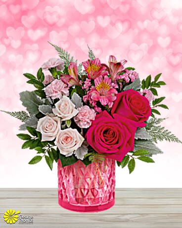 Simply Sweet size, inches height and inches wide.