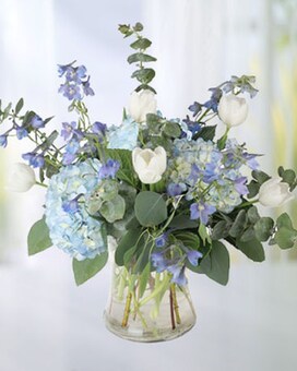 Bountiful Blooms size, inches height and inches wide.