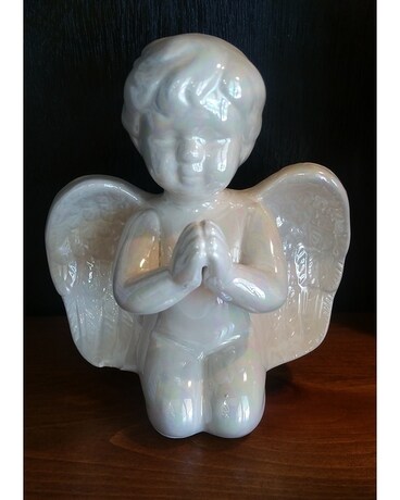 Small Praying Cherub size, inches height and inches wide.