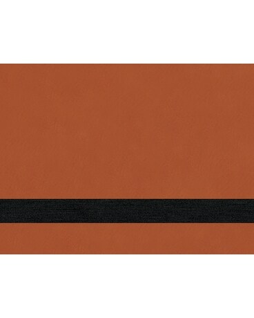 Rawhide (only shows color) size, inches height and inches wide.