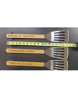 Spatula size, inches height and inches wide.