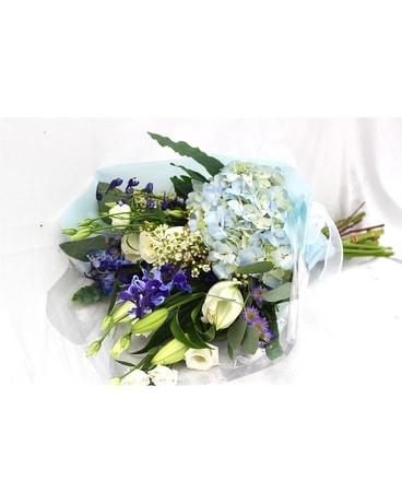 Behind Blue Eyes Flower Arrangement