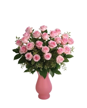 2 Dozen Pink Mix size, inches height and inches wide.