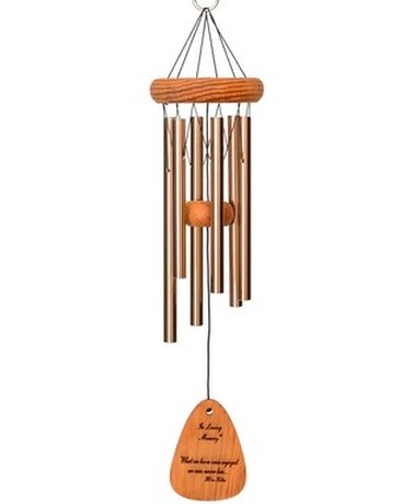 In Loving Memory 18" Chime size, inches height and inches wide.