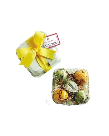 Petit Easter Egg Sampler- 4 Pieces size, inches height and inches wide.